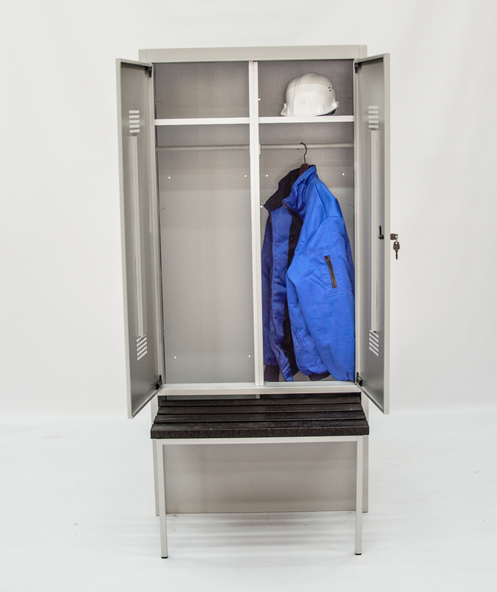 Шкаф гардеробный с выдвижной скамьёй 1850*600*500