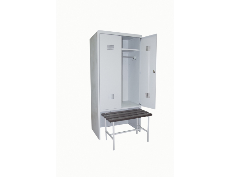 Шкаф гардеробный с выдвижной скамьёй 1850*700*500